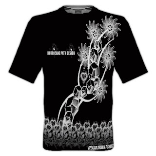 Hurricane path design belajar design t-shirt