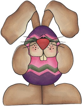 clipart imagem decoupage  Bunny in Disguise