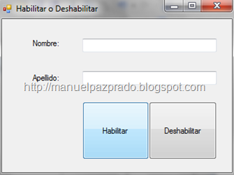 Diseño del formulario teminado Diseño del formulario teminado