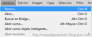 crear archivo nuevo en Photoshop crear archivo nuevo en Photoshop