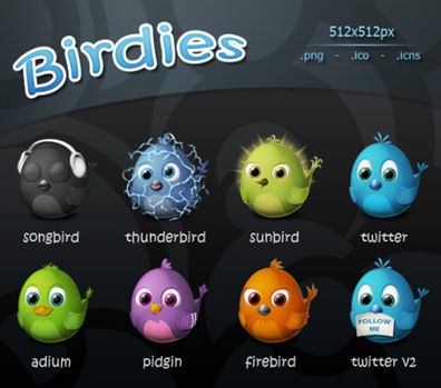 iconos birdies