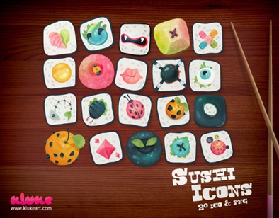 iconos de sushi