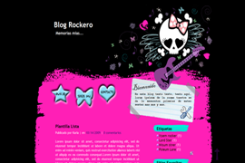 Plantilla Blog rockero