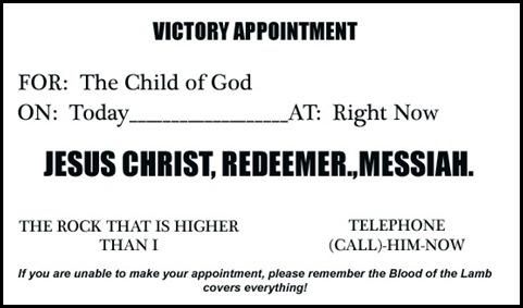 appointment card