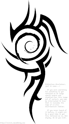 debian tribal tattoo