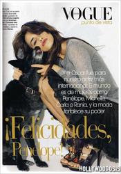  Glamorosa: Penelope Cruz es tapa de Vogue España   Abril 2009
