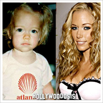 Kendra Wilkinson publica sus fotos de niña y bebe para demostrar que es rubia natural kendra w.jpg