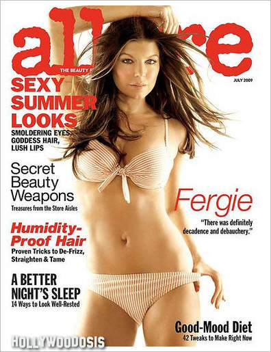 Fergie posa en topless para la edicion Julio de Allure Fergie posa en topless para la edicion Julio de Allure