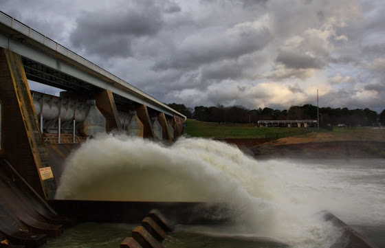 Scrivener Dam opens