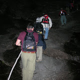 Lots of people on the fixed ropes