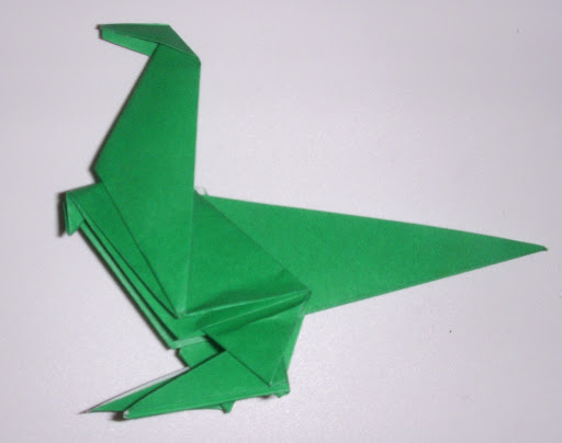 How To Make an Easy Origami Dinosaur 