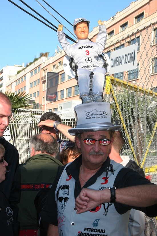болельщик Михаэля Шумахера на Гран-при Монако 2010
