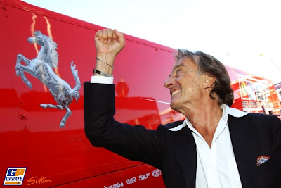 Лука ди Монтедземоло празднует победу Ferrari на Гран-при Италии 2010