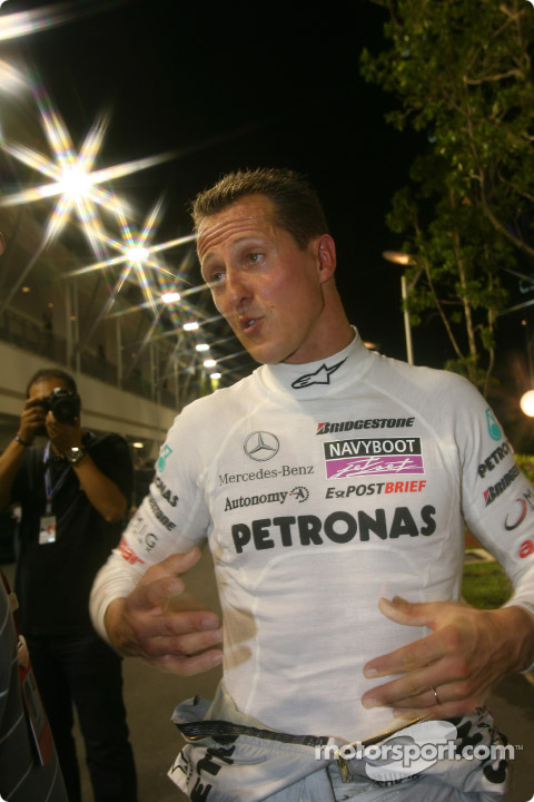 Михаэль Шумахер на Гран-при Сингапура 2010