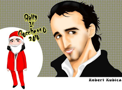 рисунок Роберт Кубица на Rally Ciocchetto 18-19 декабря 2010