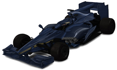 болид Формулы-1 с реактивным двигателем