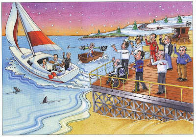 Рождественская открытка Берни Экклстоуна 2009