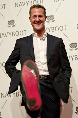 Michael Schumacher limited luxury sneaker for the Navyboot Msone Collection launch at MoCa