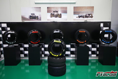 выставка резины Pirelli на Гран-при Турции 2011