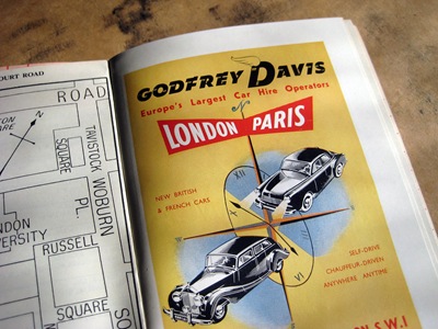 advertisement in London subway map