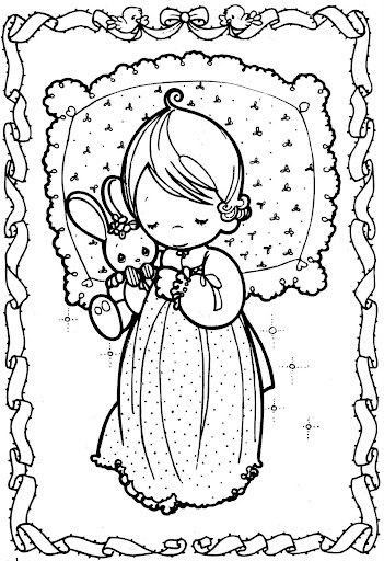 Sleeping child precious moments coloring pages