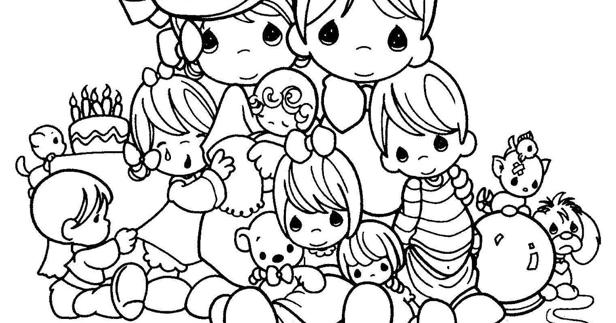 precious moments coloring pages family love