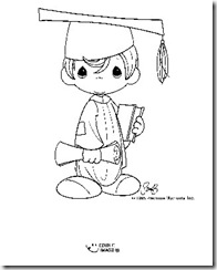 Graduation Precious Moments Coloring Pages