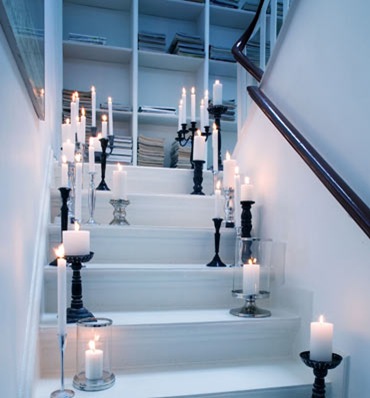 Bookshelves in Stairwells 