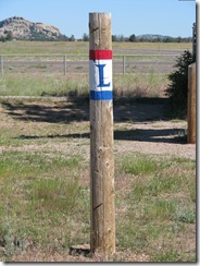 1273 Lincoln Highway Marker at Lone Tree in median I 80 Mile 333 WY