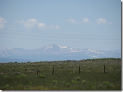 1564 Snow Capped Mountains from Lincoln Highway west of Little America WY