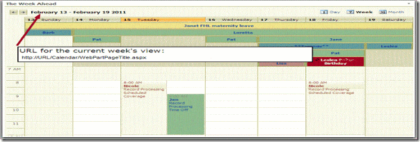 CalendarCurrentURL CalendarCurrentURL
