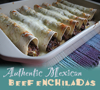 Shredded Beef and Chile Enchiladas