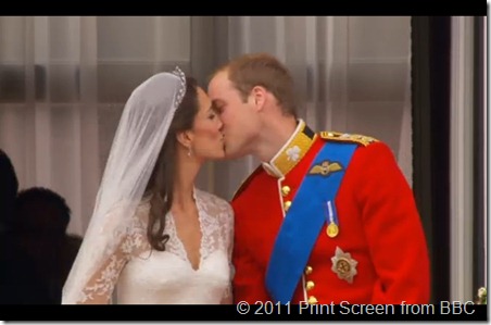 William and Kate Royal Wedding Kiss