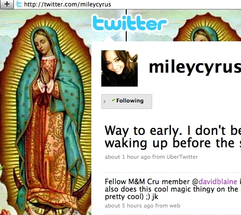 Miley Cyrus confirma FE CATÓLICA