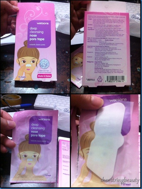 watsons deep cleansing nose pore tape 1 watsons deep cleansing nose pore tape 1