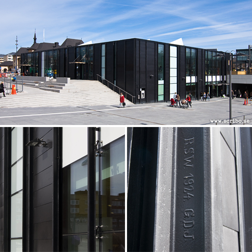 Uppsala Centralstation tre bilder på det nya stationshuser vi Uppsala resecentrum