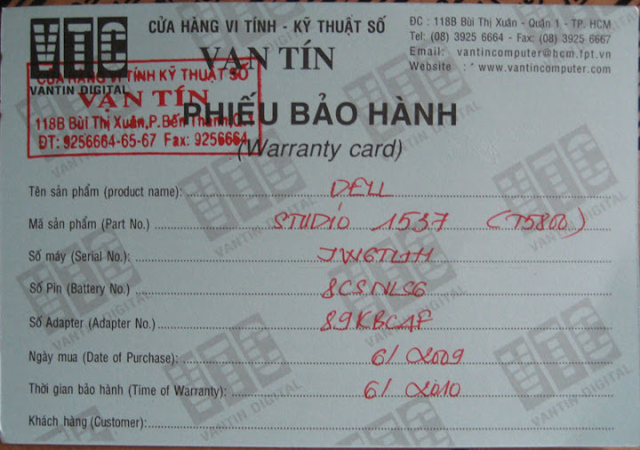 Cửa hàng Phong Vũ (NTMK-CMT8) lừa đảo ?