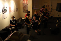 The 2010 PMAC Youth Jazz Ensemble warms up the crowd...upstairs!