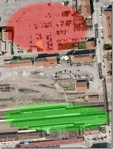 Parcheggio e stazione Parcheggio e stazione
