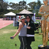 Director Stephanie after Rebecca won her Relay Oscar