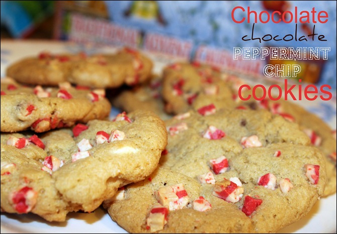 chocolate peppermint chip cookies