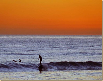 Surfer at Sundown