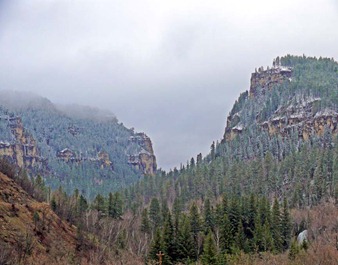 Spearfish Canyon Snow