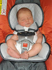 Ready for his first doctor visit.