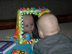 Man, that baby in the mirror is handsome!