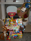 All of Noah's gifts! Thank you everyone!!