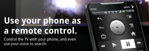 Our phone as Remote Control on Google TV