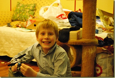 Sebastian with Helicoptre