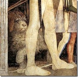 mantegna - spotkanie (fragment)
