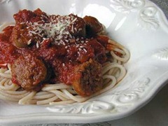 spaghetti & sausage